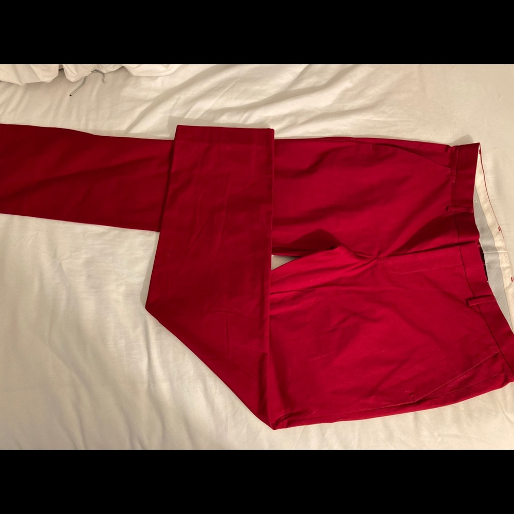 Express dress pants red